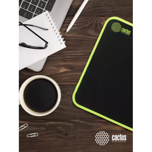 Коврик для мыши Cactus Black черный 250x200x3мм (CS-MPC-D01S)
