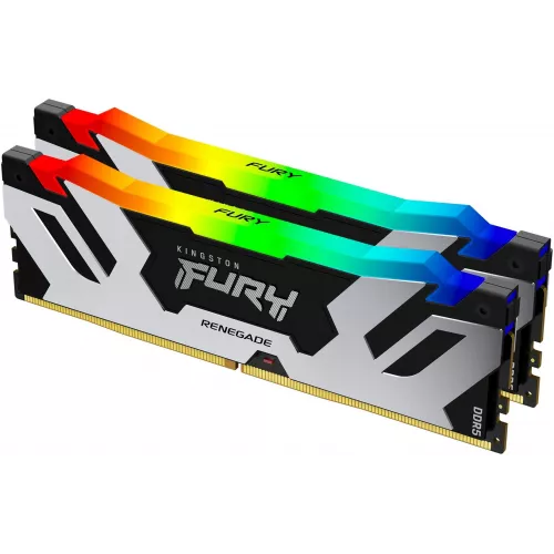 Память DDR5 2x16GB 7200MHz Kingston KF572C38RSAK2-32 Fury Beast RGB RTL Gaming PC5-57600 CL38 DIMM 288-pin 1.45В kit single rank с радиатором Ret