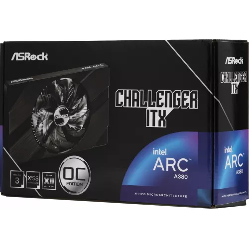 Видеокарта Asrock PCI-E 4.0 A380 CLI 6GO INTEL ARC A380 6Gb 96bit GDDR6 2250/15500 HDMIx1 DPx3 HDCP Ret