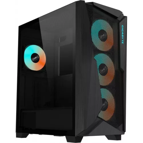 Корпус Gigabyte GB-C301G черный без БП ATX 3x120mm 5x140mm 2xUSB3.0 audio bott PSU