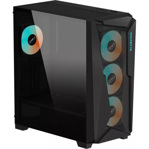 Корпус Gigabyte GB-C301G черный без БП ATX 3x120mm 5x140mm 2xUSB3.0 audio bott PSU