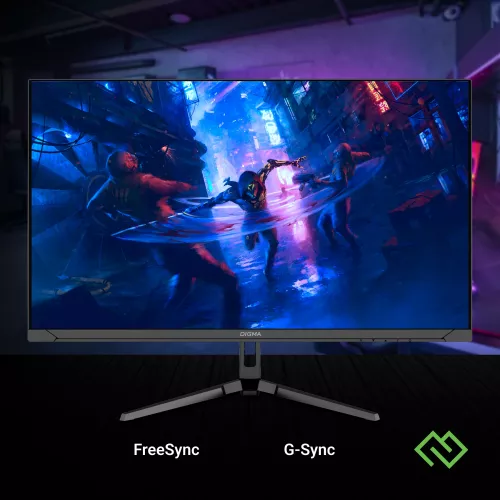 Монитор Digma 23.8" Overdrive 24P410F черный IPS LED 1ms 16:9 HDMI матовая 300cd 178гр/178гр 1920x1080 200Hz G-Sync FreeSync DP FHD USB 2.8кг