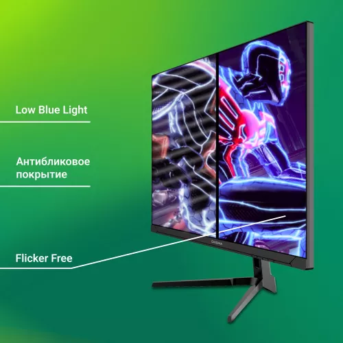 Монитор Digma 23.8" Overdrive 24P410F черный IPS LED 1ms 16:9 HDMI матовая 300cd 178гр/178гр 1920x1080 200Hz G-Sync FreeSync DP FHD USB 2.8кг