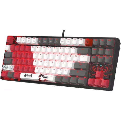 Клавиатура A4Tech S87 Naraka механическая черный/красный USB for gamer LED кабель 1.8м