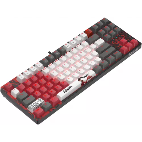 Клавиатура A4Tech S87 Naraka механическая черный/красный USB for gamer LED кабель 1.8м