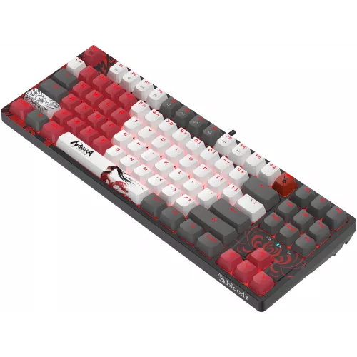 Клавиатура A4Tech S87 Naraka механическая черный/красный USB for gamer LED кабель 1.8м