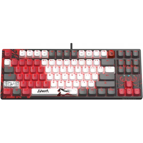 Клавиатура A4Tech S87 Naraka механическая черный/красный USB for gamer LED кабель 1.8м