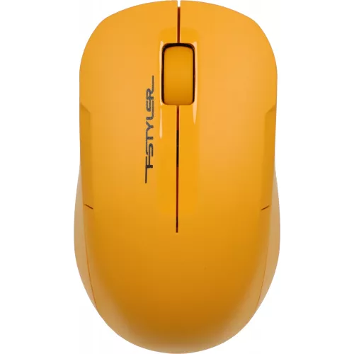Мышь A4Tech Fstyler FG15CS Air2 желтый оптическая 1200dpi silent беспров. USB для ноутбука 3but