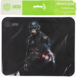 Коврик для мыши Cactus Captain America рисунок 250x200x3мм (CS-MP-D08S)