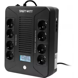 Источник бесперебойного питания Smartwatt Safe Pro LCD 480Вт 800ВА черный