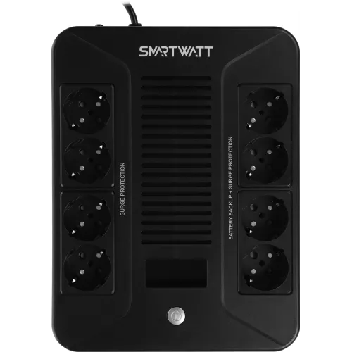 Источник бесперебойного питания Smartwatt Safe Pro LCD 480Вт 800ВА черный