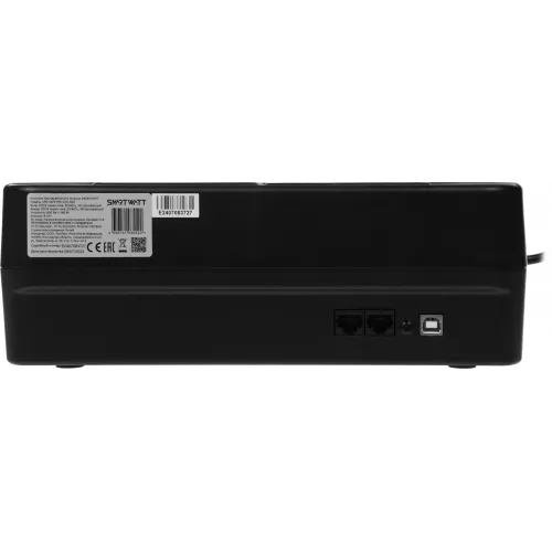 Источник бесперебойного питания Smartwatt Safe Pro LCD 480Вт 800ВА черный