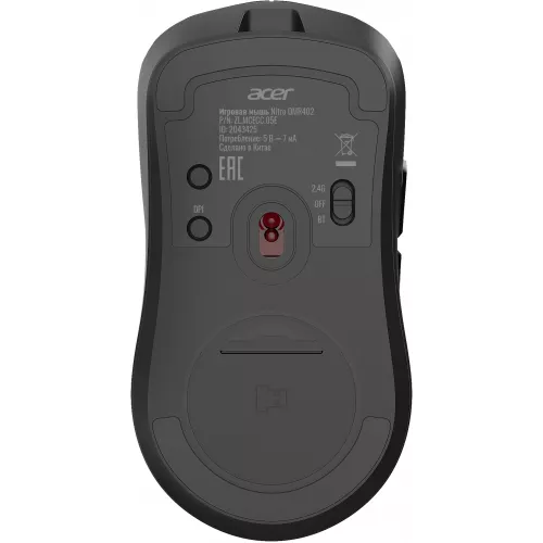 Мышь Acer Nitro OMR402 черный оптическая 26000dpi беспров. BT/Radio USB 5but (ZL.MCECC.05E)