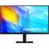 Монитор Samsung 27" ViewFinity S8 S27D800EAIXCI черный IPS LED 5ms 16:9 HDMI матовая HAS Piv 1000:1 350cd 178гр/178гр 3840x2160 60Hz DP 4K USB 6.1кг