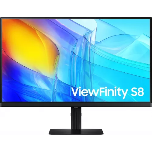 Монитор Samsung 27" ViewFinity S8 S27D800EAIXCI черный IPS LED 5ms 16:9 HDMI матовая HAS Piv 1000:1 350cd 178гр/178гр 3840x2160 60Hz DP 4K USB 6.1кг