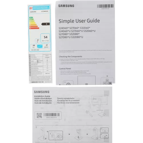 Монитор Samsung 27" ViewFinity S8 S27D800EAIXCI черный IPS LED 5ms 16:9 HDMI матовая HAS Piv 1000:1 350cd 178гр/178гр 3840x2160 60Hz DP 4K USB 6.1кг
