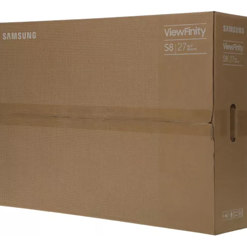 Монитор Samsung 27" ViewFinity S8 S27D800EAIXCI черный IPS LED 5ms 16:9 HDMI матовая HAS Piv 1000:1 350cd 178гр/178гр 3840x2160 60Hz DP 4K USB 6.1кг