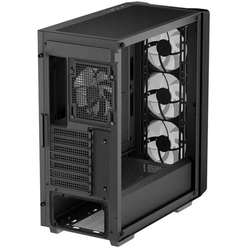 Корпус Deepcool CC560 Mesh V2 черный без БП ATX 4x120mm 5x140mm 2xUSB3.0 audio bott PSU