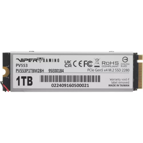 Накопитель SSD Patriot PCIe 5.0 x4 1TB PV553P1TBM28H PV553 M.2 2280