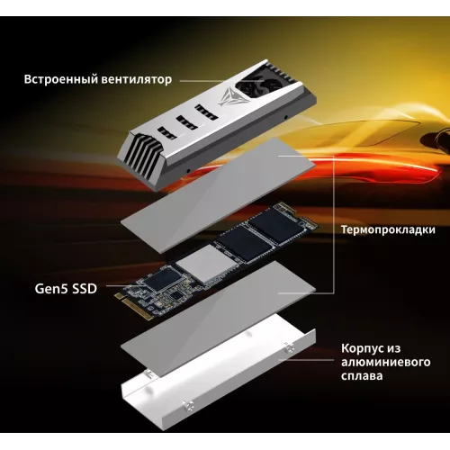 Накопитель SSD Patriot PCIe 5.0 x4 1TB PV553P1TBM28H PV553 M.2 2280