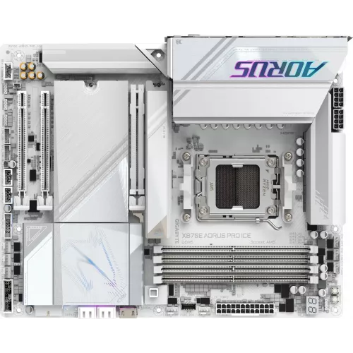 Материнская плата Gigabyte X870E AORUS PRO ICE Socket AM5 AMD X870E 4xDDR5 ATX AC`97 8ch(7.1) 2.5Gg RAID+HDMI