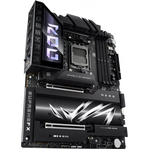 Материнская плата Asus ROG CROSSHAIR X870E HERO Socket AM5 AMD X870E 4xDDR5 ATX AC`97 8ch(7.1) 5Gigabit + 2.5Gigabit Ethernet RAID+HDMI