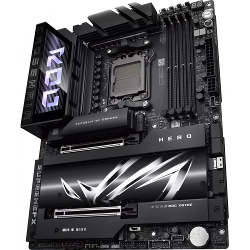 Материнская плата Asus ROG CROSSHAIR X870E HERO Socket AM5 AMD X870E 4xDDR5 ATX AC`97 8ch(7.1) 5Gigabit + 2.5Gigabit Ethernet RAID+HDMI