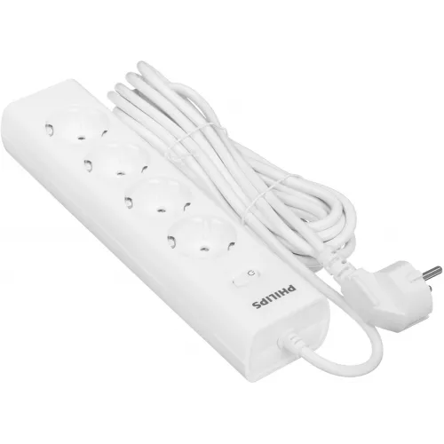 Сетевой фильтр Philips CHP2145WC/51 5м (4 розетки) белый (коробка)