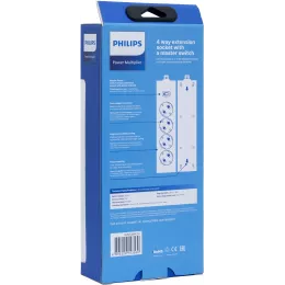 Сетевой фильтр Philips CHP2145WC/51 5м (4 розетки) белый (коробка)