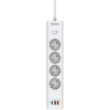 Сетевой фильтр Philips CHP4346WC/51 5м (4 розетки) белый (коробка)
