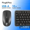 Клавиатура + мышь Оклик S277W клав:черный мышь:черный USB беспроводная Multimedia (2066172)