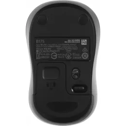 Мышь Logitech B175 черный оптическая 1000dpi беспров. USB для ноутбука 2but (910-004332)