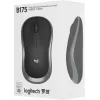 Мышь Logitech B175 черный оптическая 1000dpi беспров. USB для ноутбука 2but (910-004332)