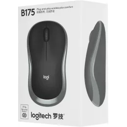Мышь Logitech B175 черный оптическая 1000dpi беспров. USB для ноутбука 2but (910-004332)