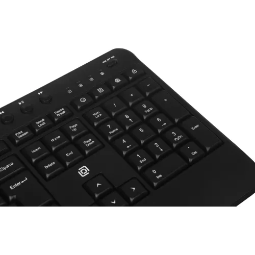 Клавиатура Оклик K257W черный USB беспроводная Multimedia (подставка для запястий) (2070286)