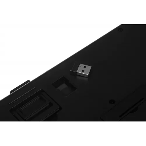 Клавиатура Оклик K257W черный USB беспроводная Multimedia (подставка для запястий) (2070286)
