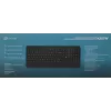 Клавиатура Оклик K257W черный USB беспроводная Multimedia (подставка для запястий) (2070286)