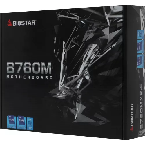 Материнская плата Biostar B760MX2-E Soc-1700 Intel B760 2xDDR5 mATX AC`97 8ch(7.1) 2.5Gg RAID+VGA+DVI+HDMI