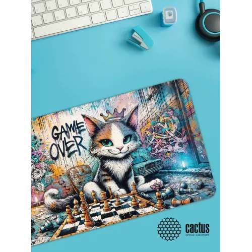 Коврик для мыши Cactus Game Over 700x400x4мм (CS-MP-COR01XLL)
