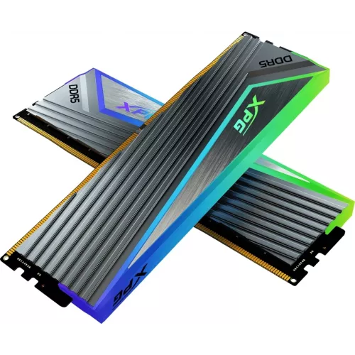 Память DDR5 2x16GB 6400MHz A-Data AX5U6400C3216G-DCCARGY XPG Caster RGB RTL Gaming PC5-51200 CL32 DIMM ECC 288-pin 1.4В kit single rank с радиатором Ret