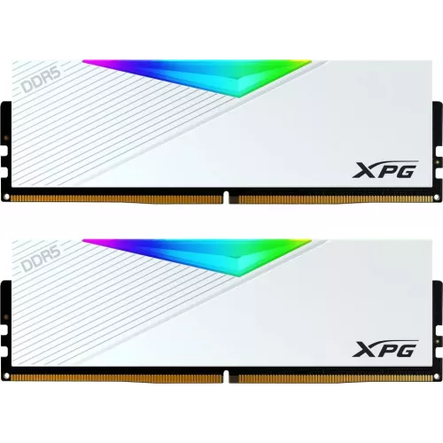 Память DDR5 2x16GB 6400MHz A-Data AX5U6400C3216G-DCLARWH XPG Lancer RGB RTL Gaming PC5-51200 CL32 DIMM 288-pin 1.35В kit dual rank с радиатором Ret