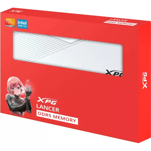Память DDR5 2x32GB 6000MHz A-Data AX5U6000C3032G-DCLAWH XPG Lancer RTL Gaming PC5-48000 CL30 DIMM 288-pin 1.35В kit dual rank с радиатором Ret
