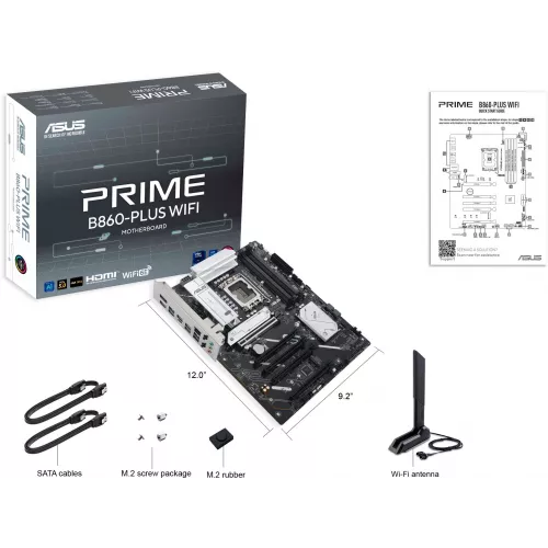 Материнская плата Asus PRIME B860-PLUS WIFI Soc-1851 Intel B860 4xDDR5 ATX AC`97 8ch(7.1) 2.5Gg RAID+HDMI+DP