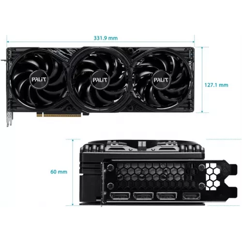 Видеокарта Palit PCI-E 5.0 PA-RTX5070 GAMINGPRO NVIDIA GeForce RTX 5070 12Gb 192bit GDDR7 2325/28000 HDMIx1 DPx3 HDCP Ret