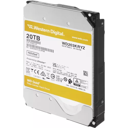 Жесткий диск WD SATA-III 20TB WD203KRYZ Server Gold 512E (7200rpm) 512Mb 3.5"