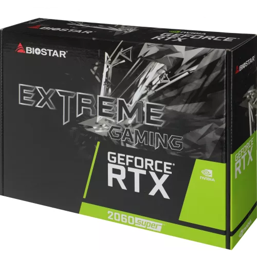 Видеокарта Biostar PCI-E 3.0 VN2066RF82 NVIDIA GeForce RTX 2060SUPER 8Gb 256bit GDDR6 1470/14000 DVIx1 HDMIx1 DPx1 HDCP Ret