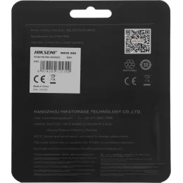 Накопитель SSD Hikvision PCIe 3.0 x4 256GB HS-SSD-WAVE(P) 256G M.2 2280