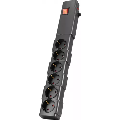 Сетевой фильтр Buro 600SPro-16-1.8-G 1.8м (6 розеток) графитовый (коробка)