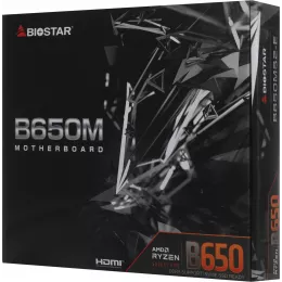 Материнская плата Biostar B650MS2-E Socket AM5 AMD B650 2xDDR5 mATX AC`97 8ch(7.1) 2.5Gg RAID+HDMI+DP