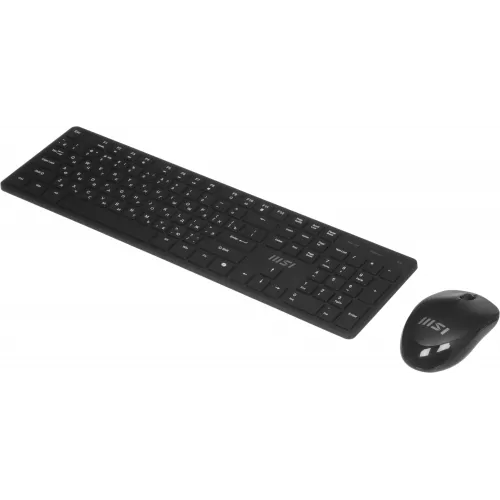 Клавиатура + мышь MSI K200 Combo MS-8ZA4 клав:черный мышь:черный USB беспроводная (S11-43RU304-Y92)